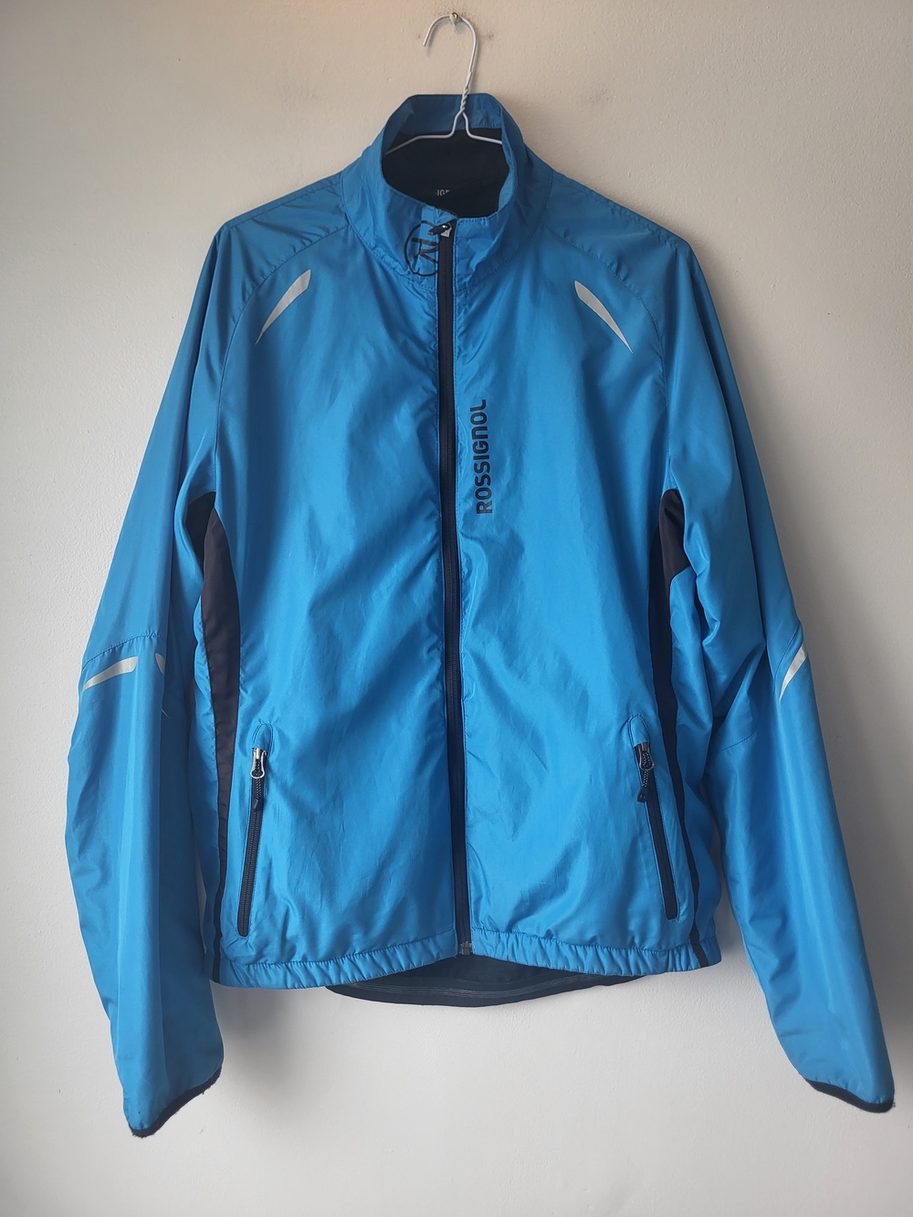 Rossignol Blue Lightweight Lined Mock Neck Ski Jacket